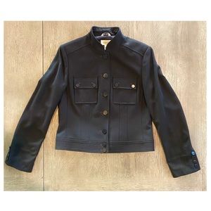 NWOT chocolate brown Talbots wool jacket. Sz 4